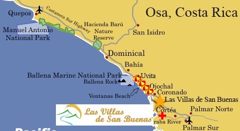 Osa Costa Rica map